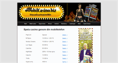 Desktop Screenshot of mobilcasino.biz